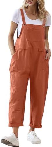 Long Casual Loose Bib Pants Overalls Baggy Rompers Jumpsuit…